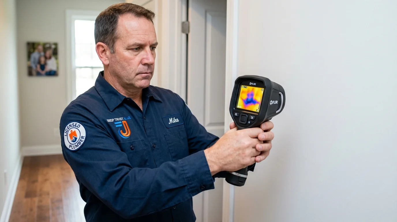 Thermal imaging leak detection by Johns Plumbing LLC in Scranton